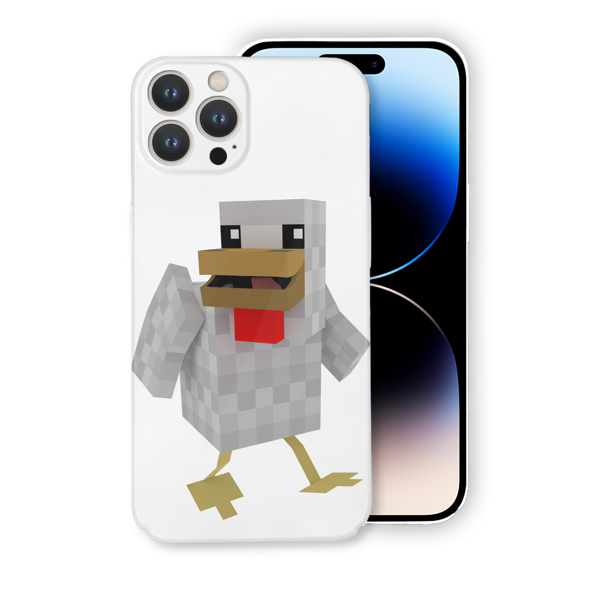 （画像用） マインクラフト ブロックの世界 Minecraft MC Block world 【iPhone 14シリーズ対応】ハードケース